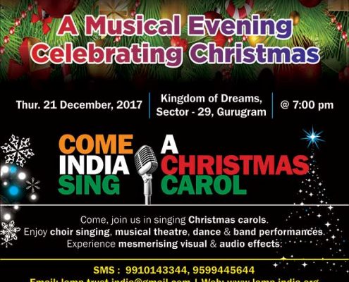 Come India Sing A Christmas Carol 21 Dec 2017