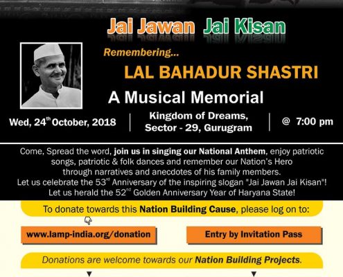 Remembering LAL BAHADUR SHASTRI 24OCT2018